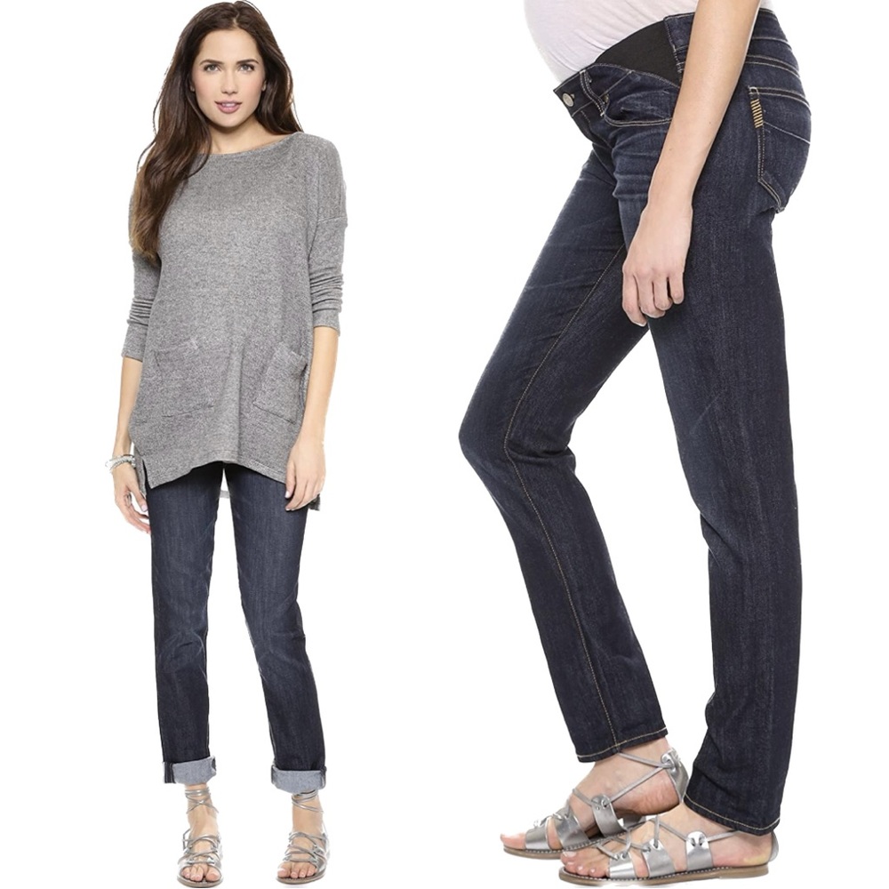 Paige Maternity Dark Wash Jimmy Jimmy Skinny Jeans Size 29